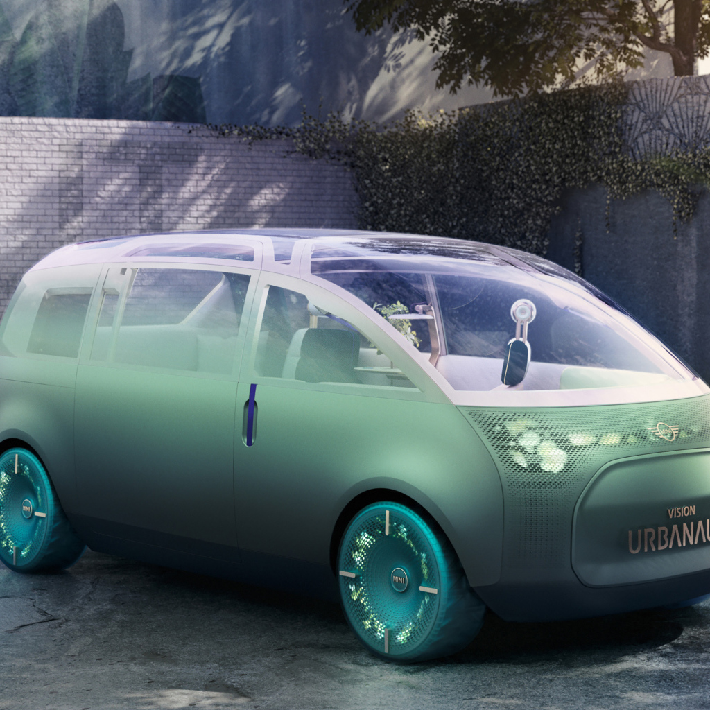 Футуристический автомобиль MINI Vision Urbanaut 2020 года