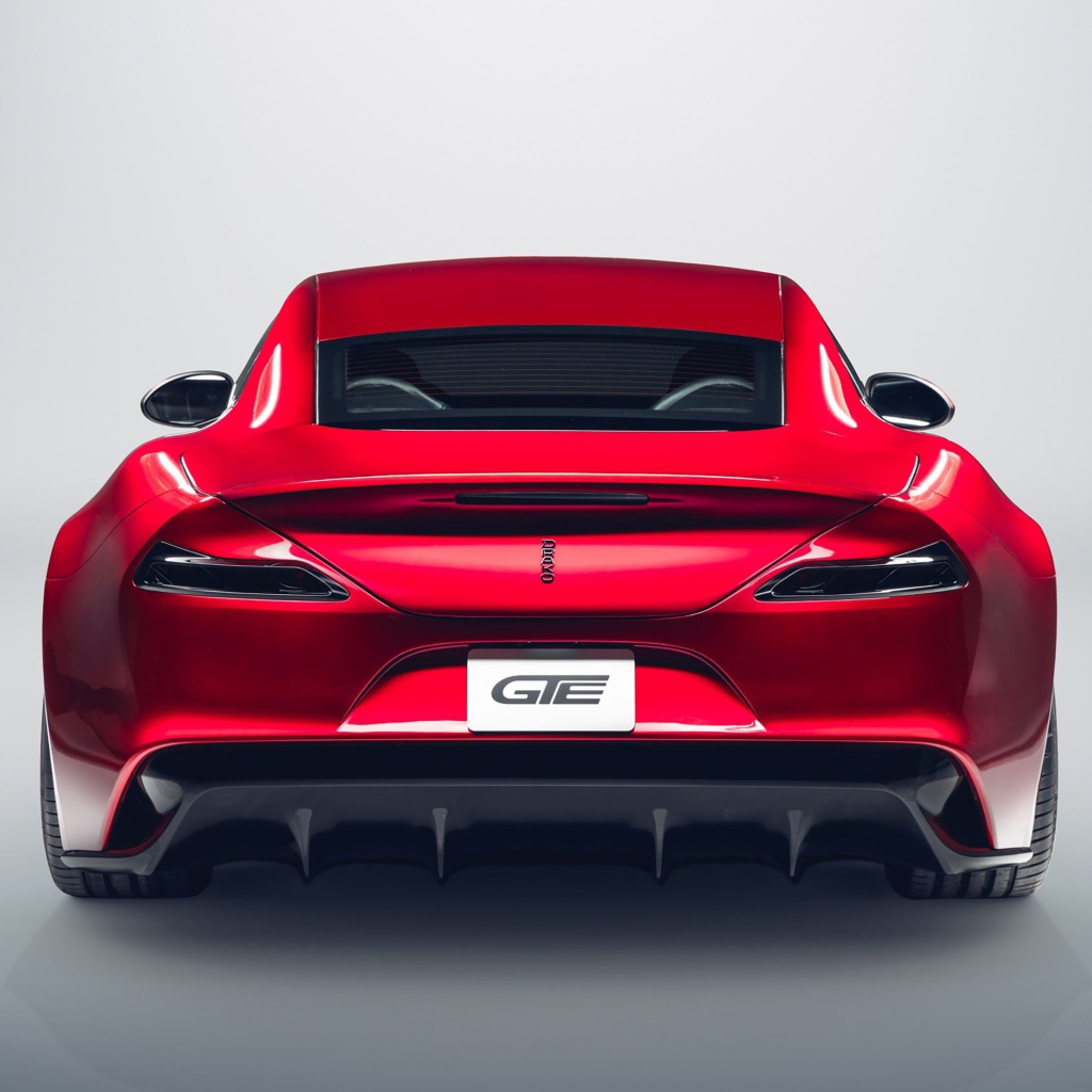 Автомобиль Drako GTE 2, 2020 года вид сзади