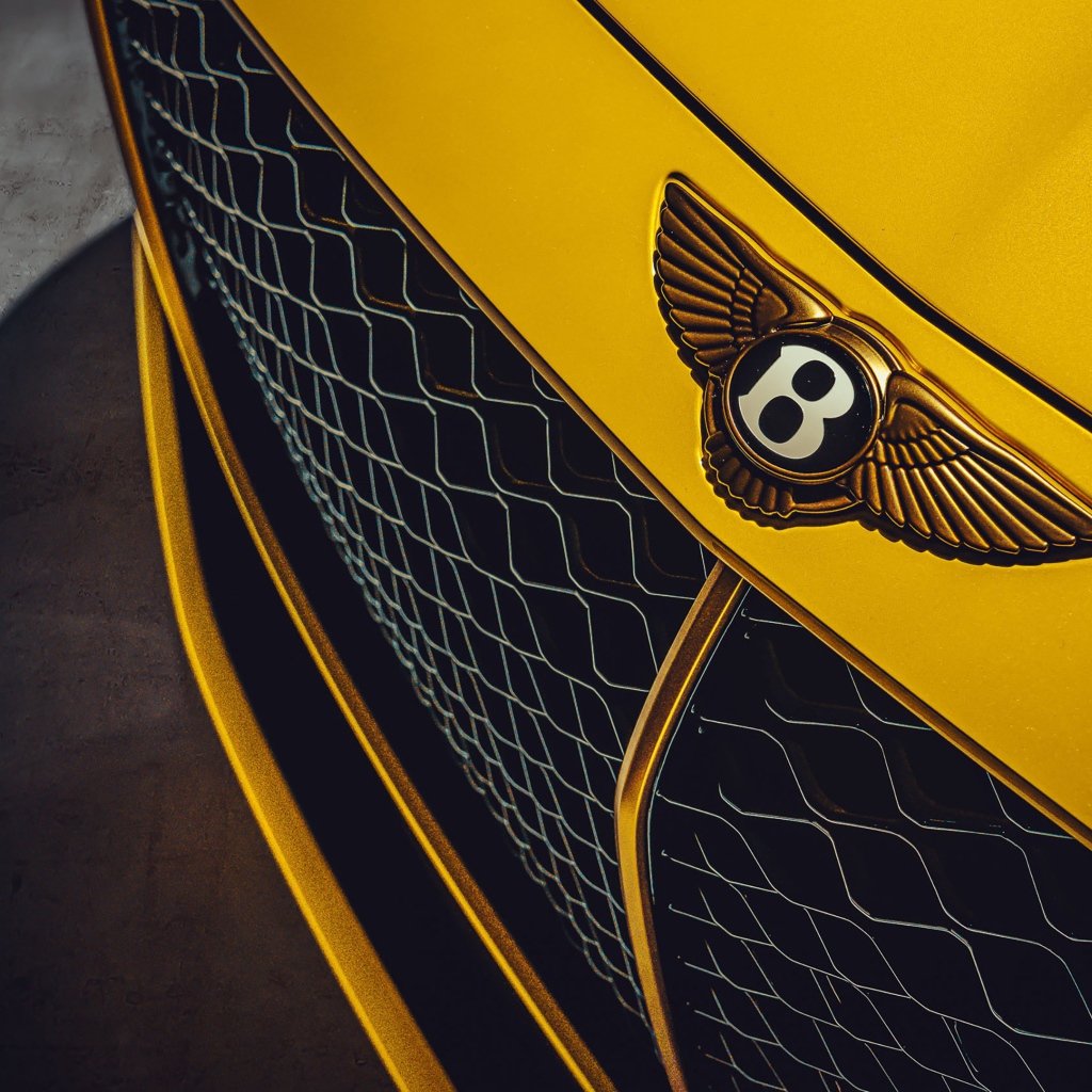 Значок желтого автомобиля Bentley Mulliner Bacalar 2020 года