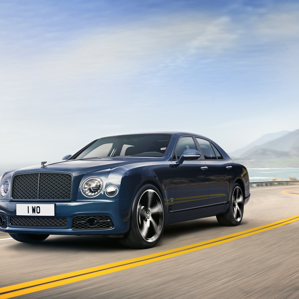 Стильный дорогой автомобиль Bentley Mulsanne Edition By Mulliner 2020 года 