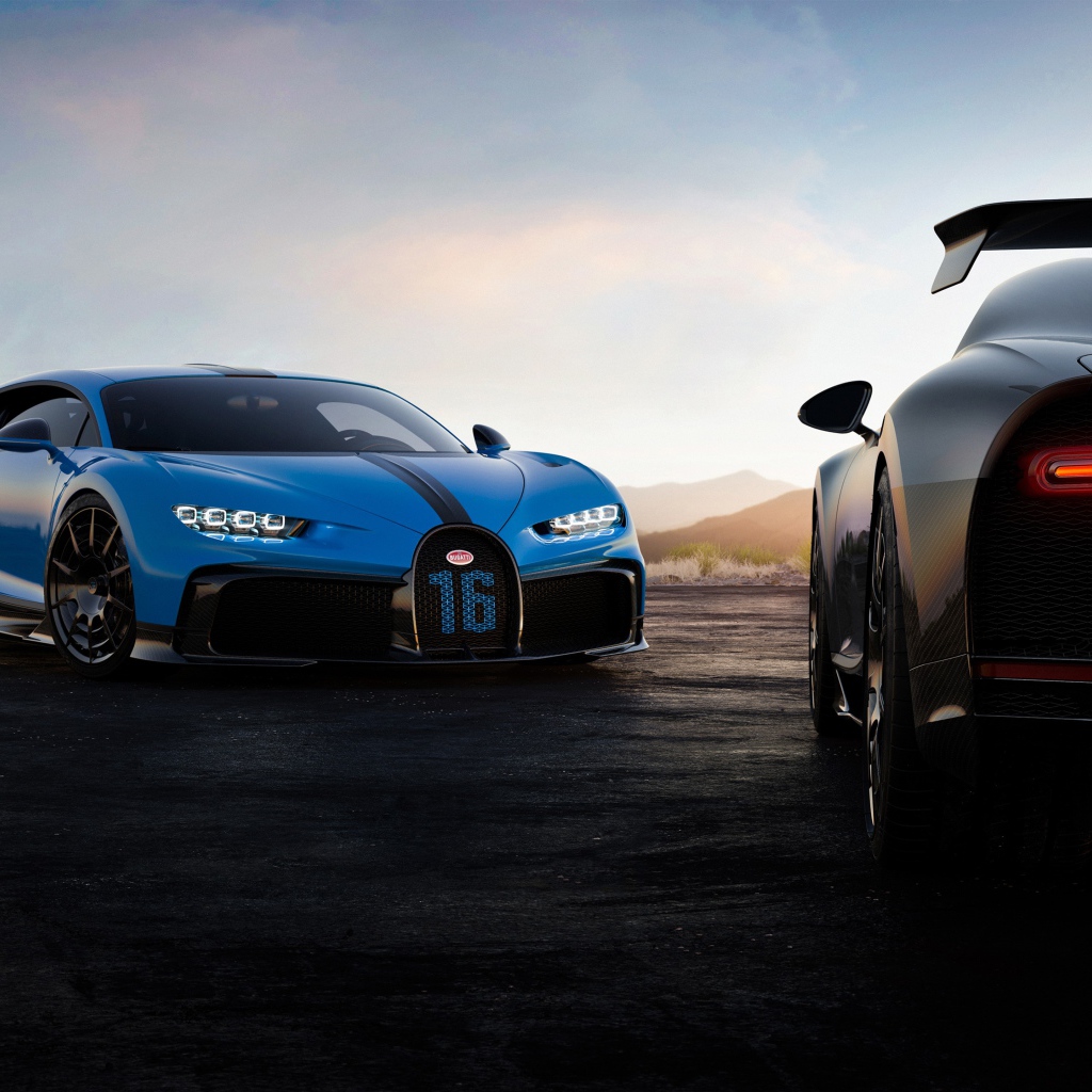 Автомобиль Bugatti Chiron Pur Sport 2020 года 