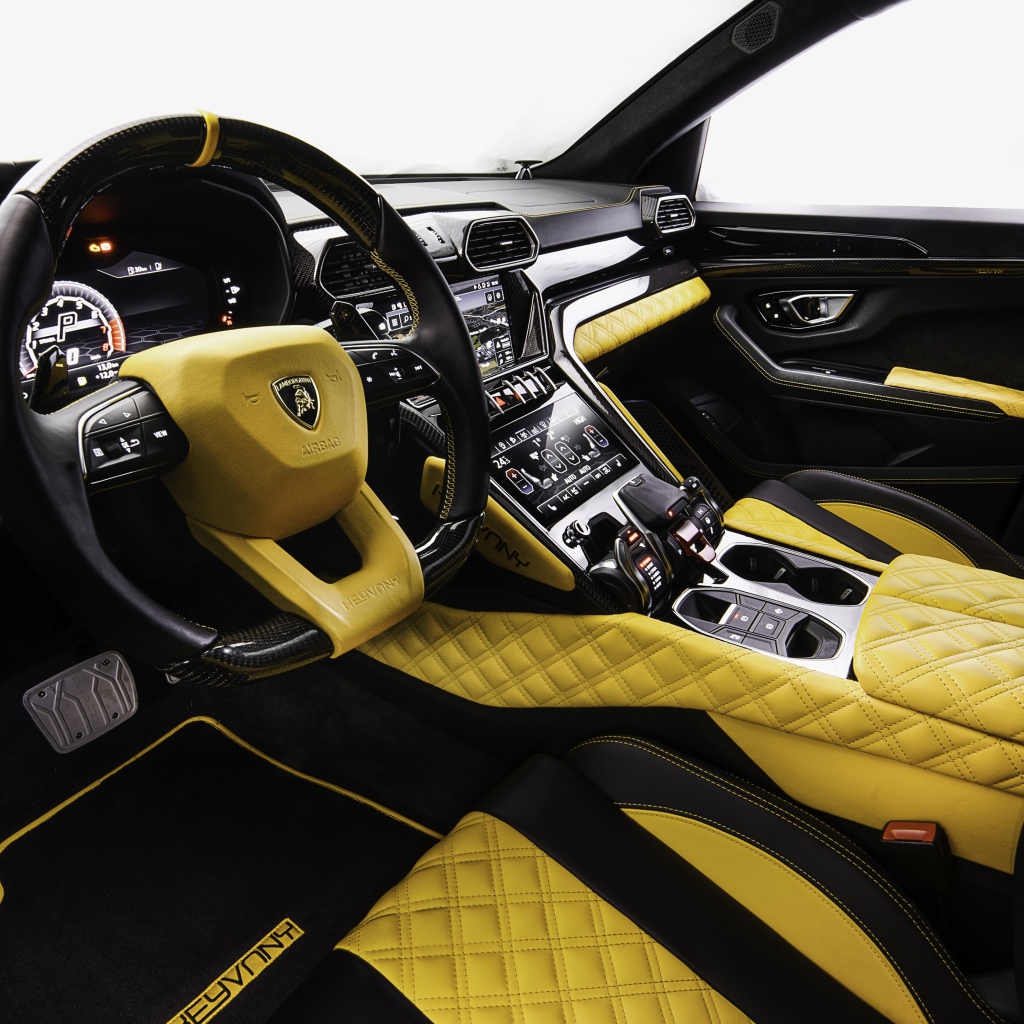 Кожаный салон автомобиля Lamborghini Keyrus 2020 года