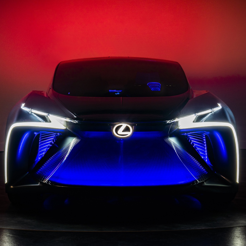 Автомобиль Lexus LF-30, 2020 года с неоновой подсветкой 