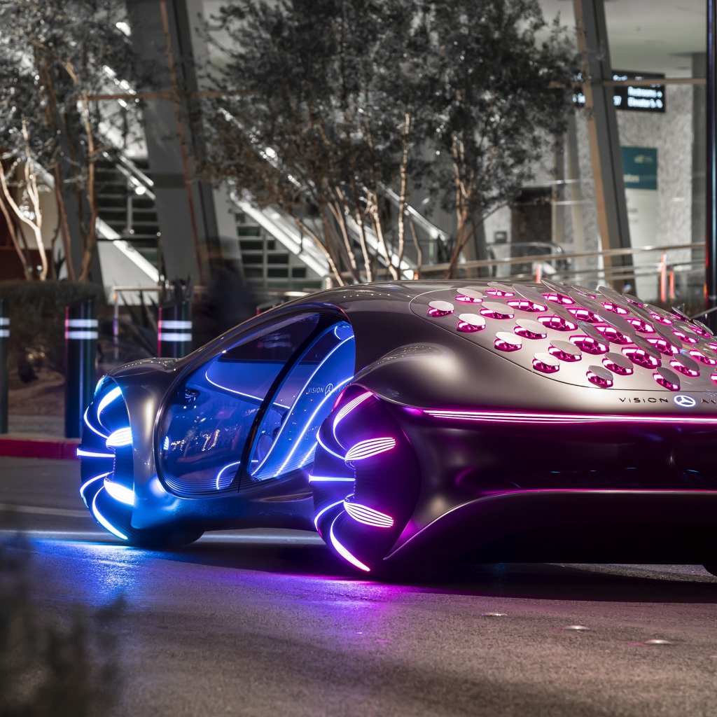 Футуристический автомобиль Mercedes-Benz VISION AVTR, 2020 года 