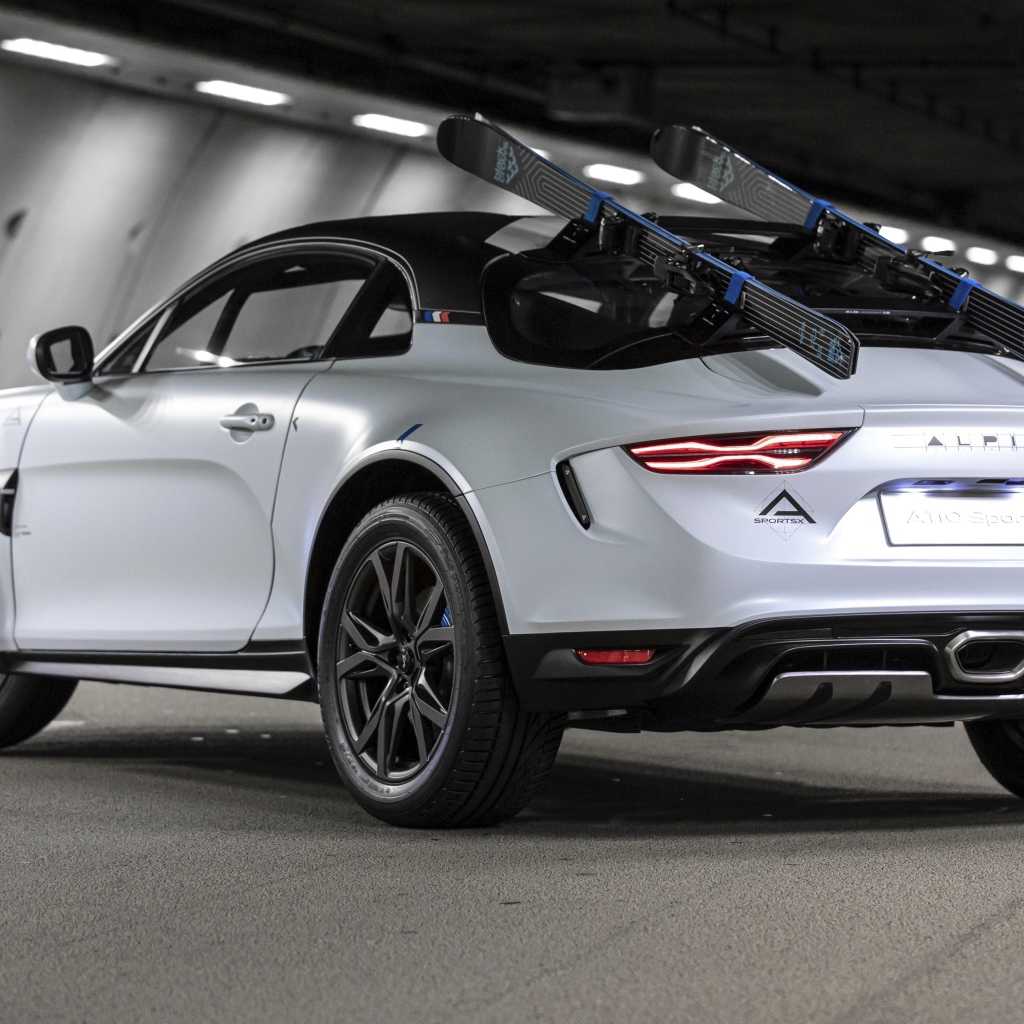 Автомобиль Alpine A110 SportsX 2020 года вид сзади
