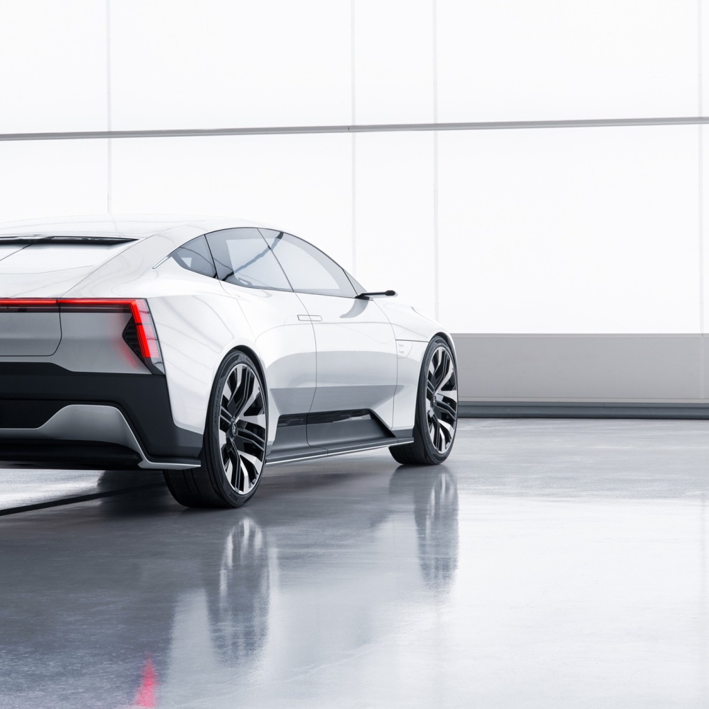 Автомобиль Polestar Precept 2020 года вид сзади