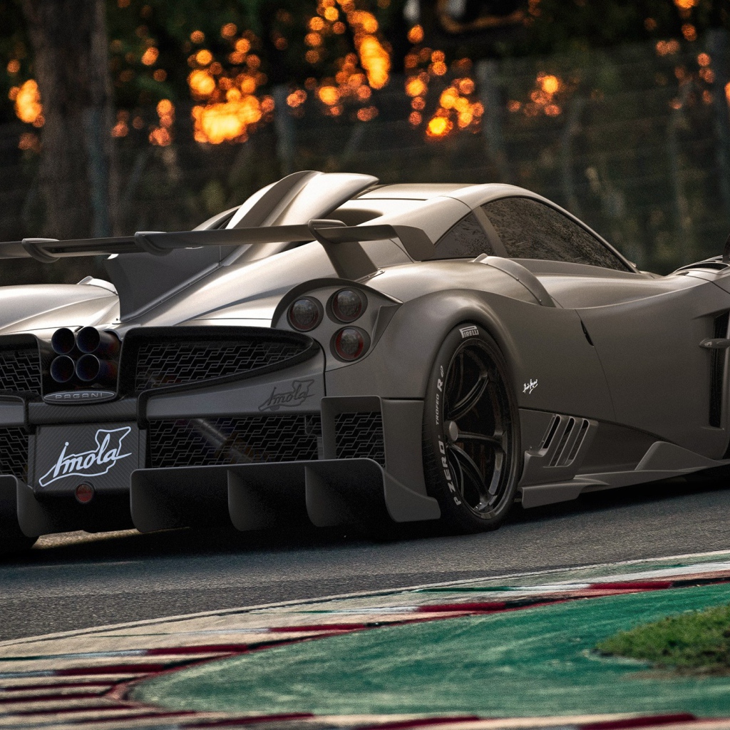 Автомобиль Pagani Imola 2020 года вид сзади