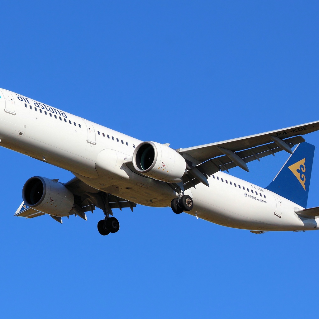 Пассажирский Airbus A321neo авиакомпании Air Astana