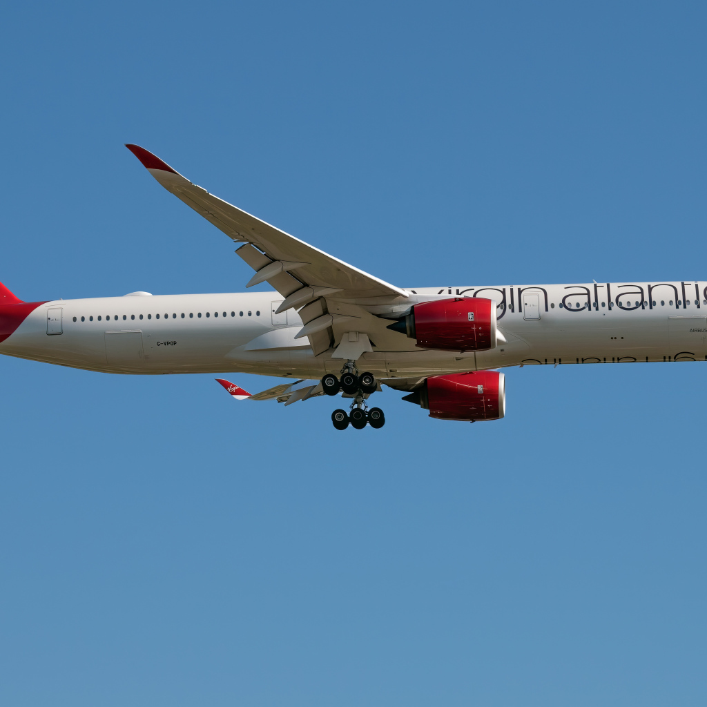 Virgin Atlantic Passenger Airbus A350-1000 in the sky