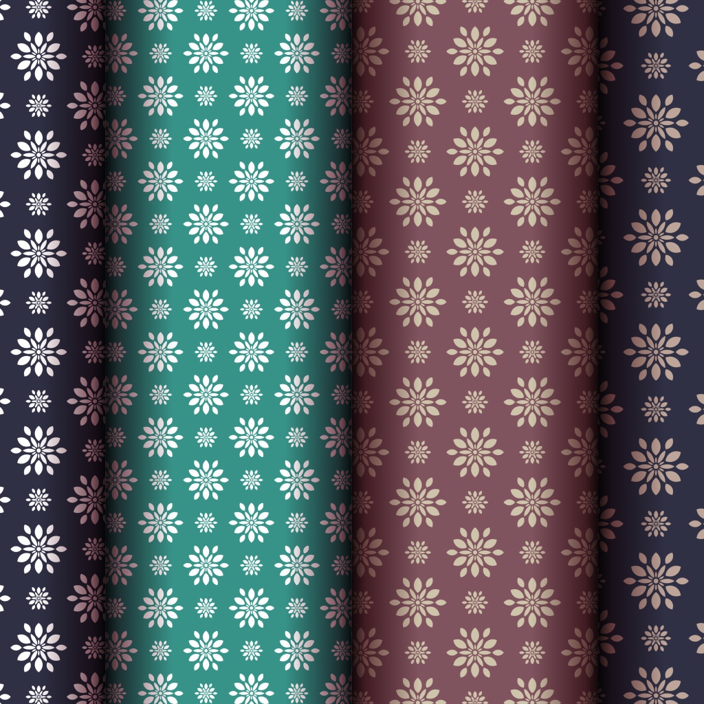 Разноцветные обои с цветами, фон 