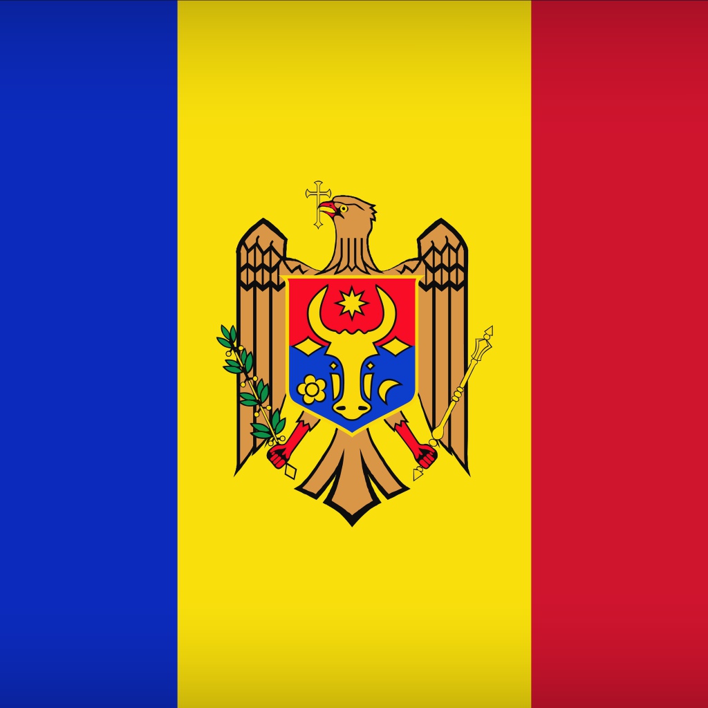 Трехцветный флаг Молдовы 