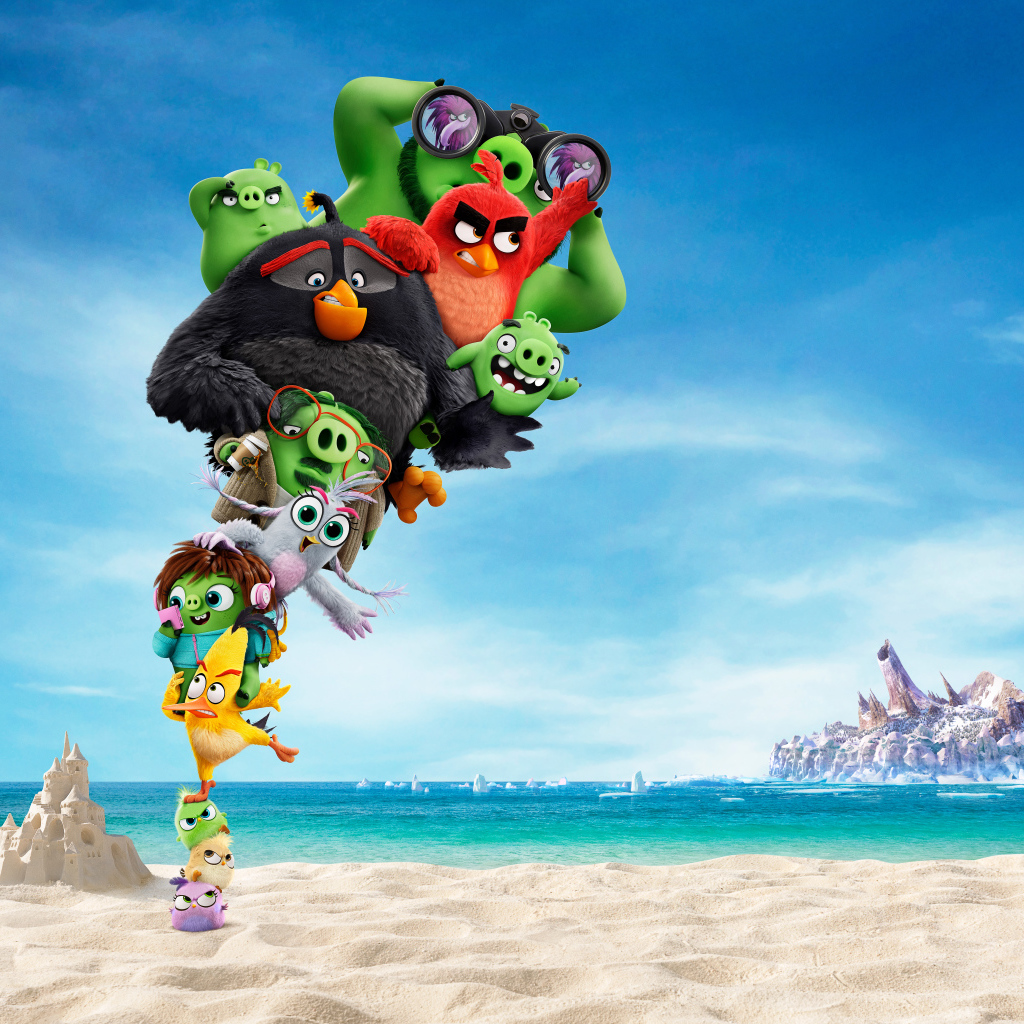 Angry Birds 2 Cartoon Characters In The Sand Cinema