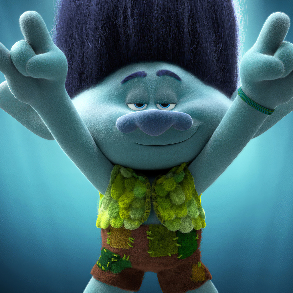 Цветан персонаж мультфильма Тролли: Мировой тур, 2020