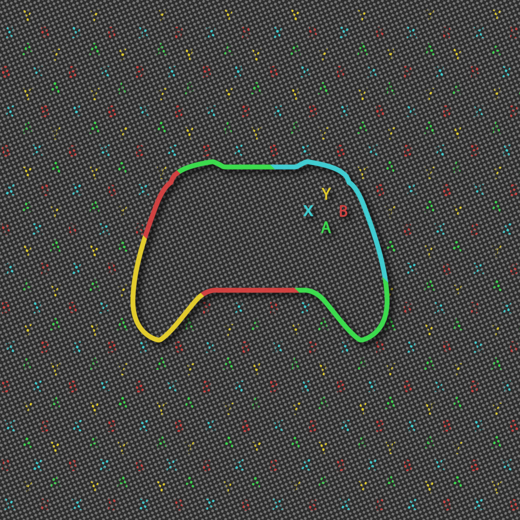 Нарисованный Xbox  контроллер 