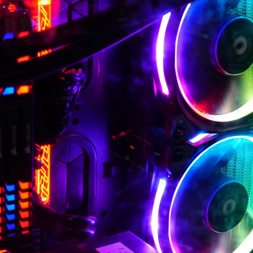 Неоновый компьютерный вентилятор 