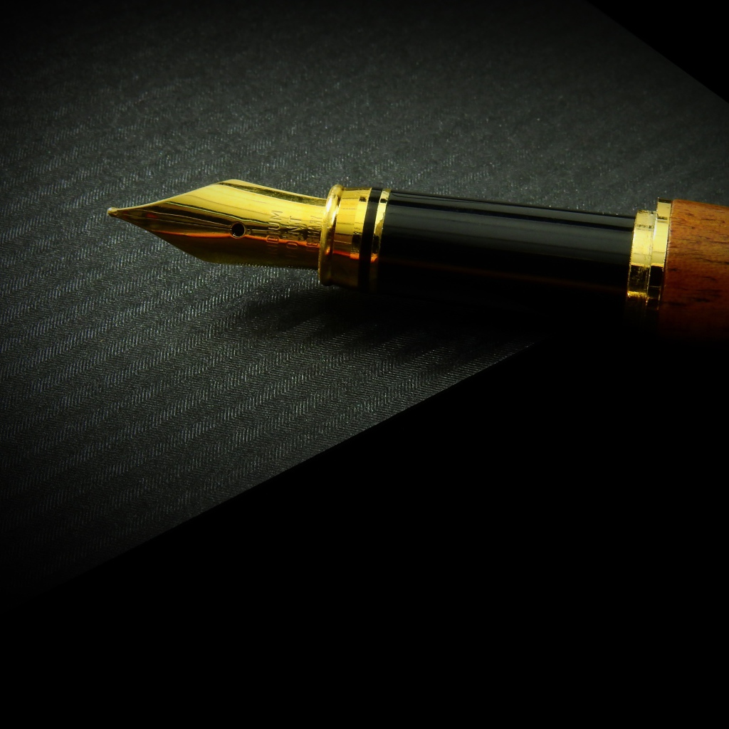 Gold nib ink pen