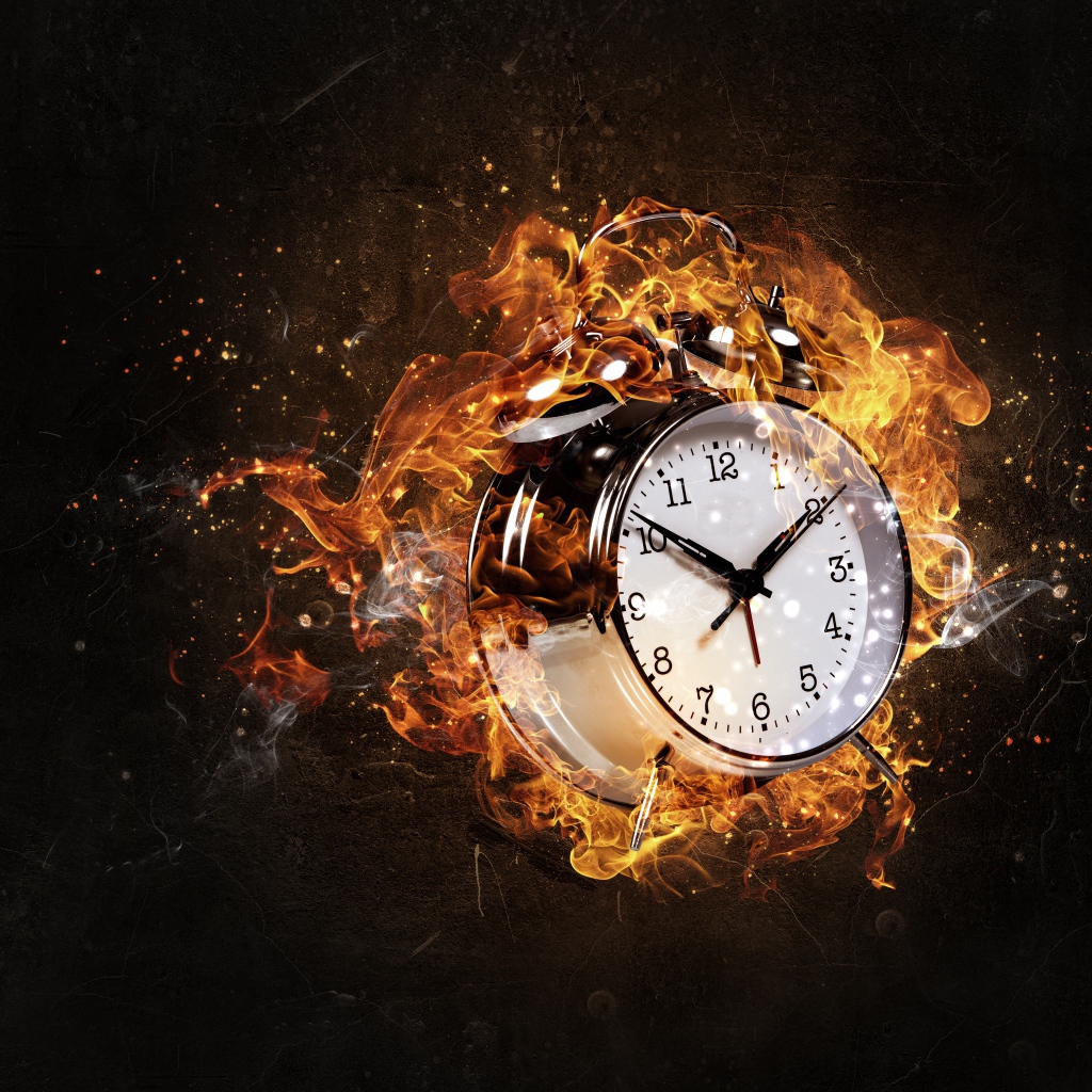 Будильник звенит в огне 