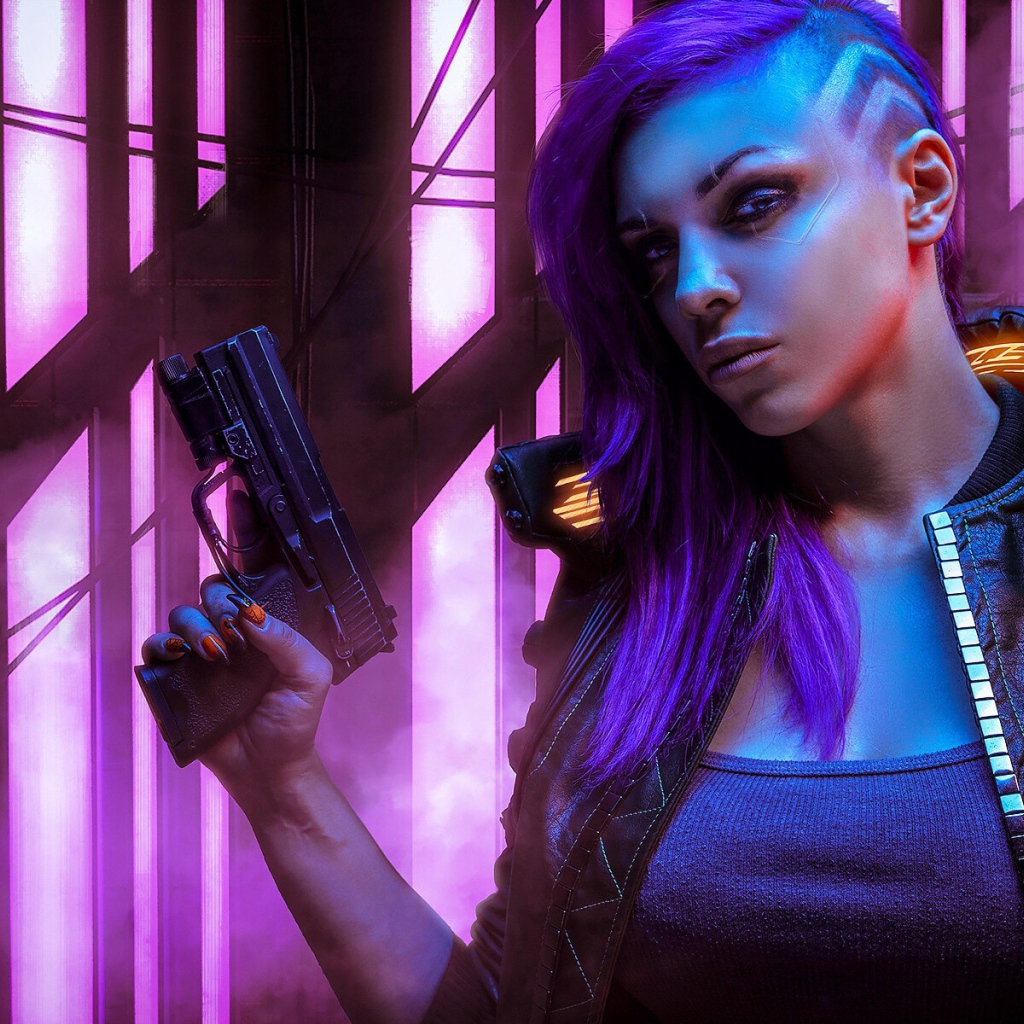 Персонаж новой компьютерной игры Cyberpunk 2077