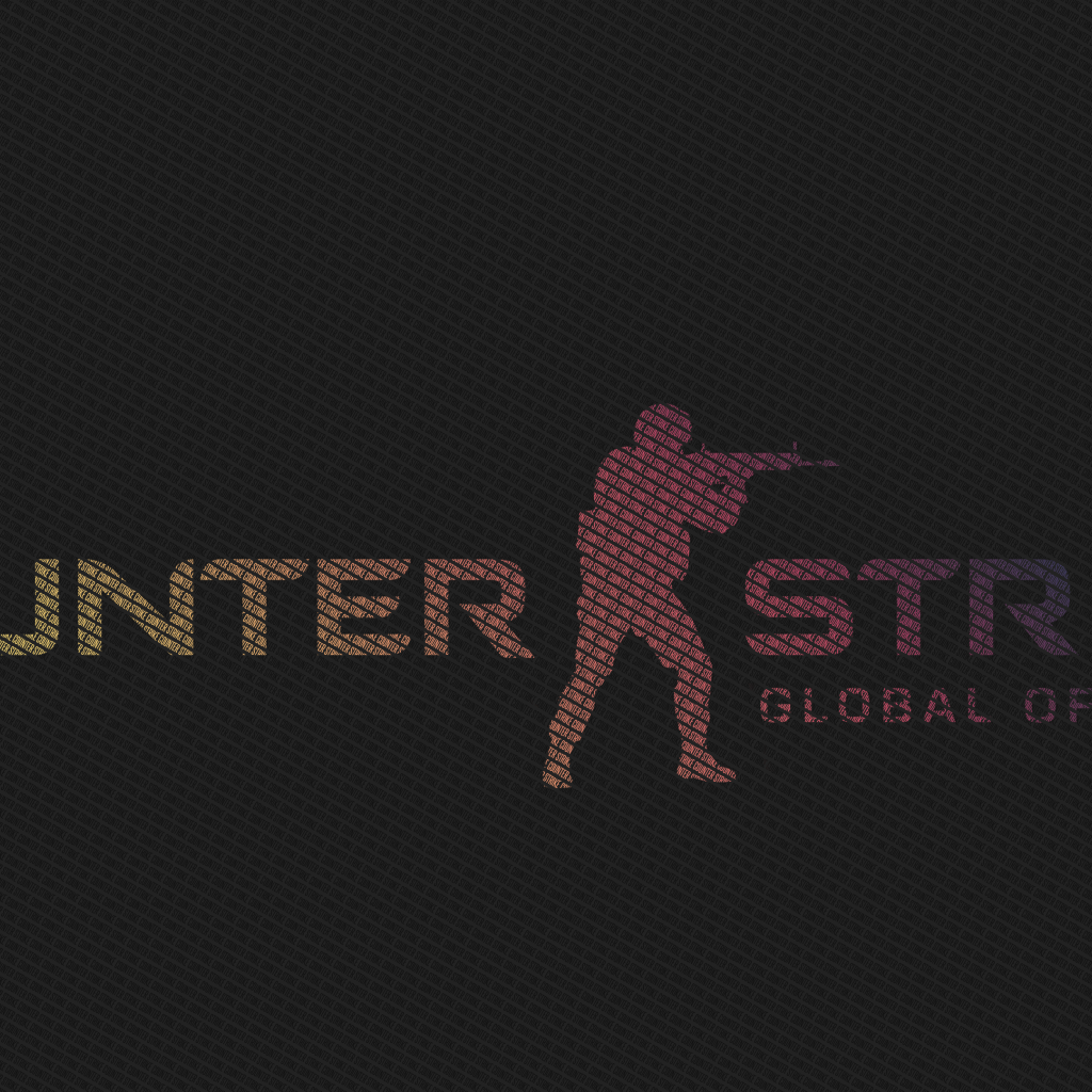 Постер игры Counter-Strike: Global Offensive на сером фоне 