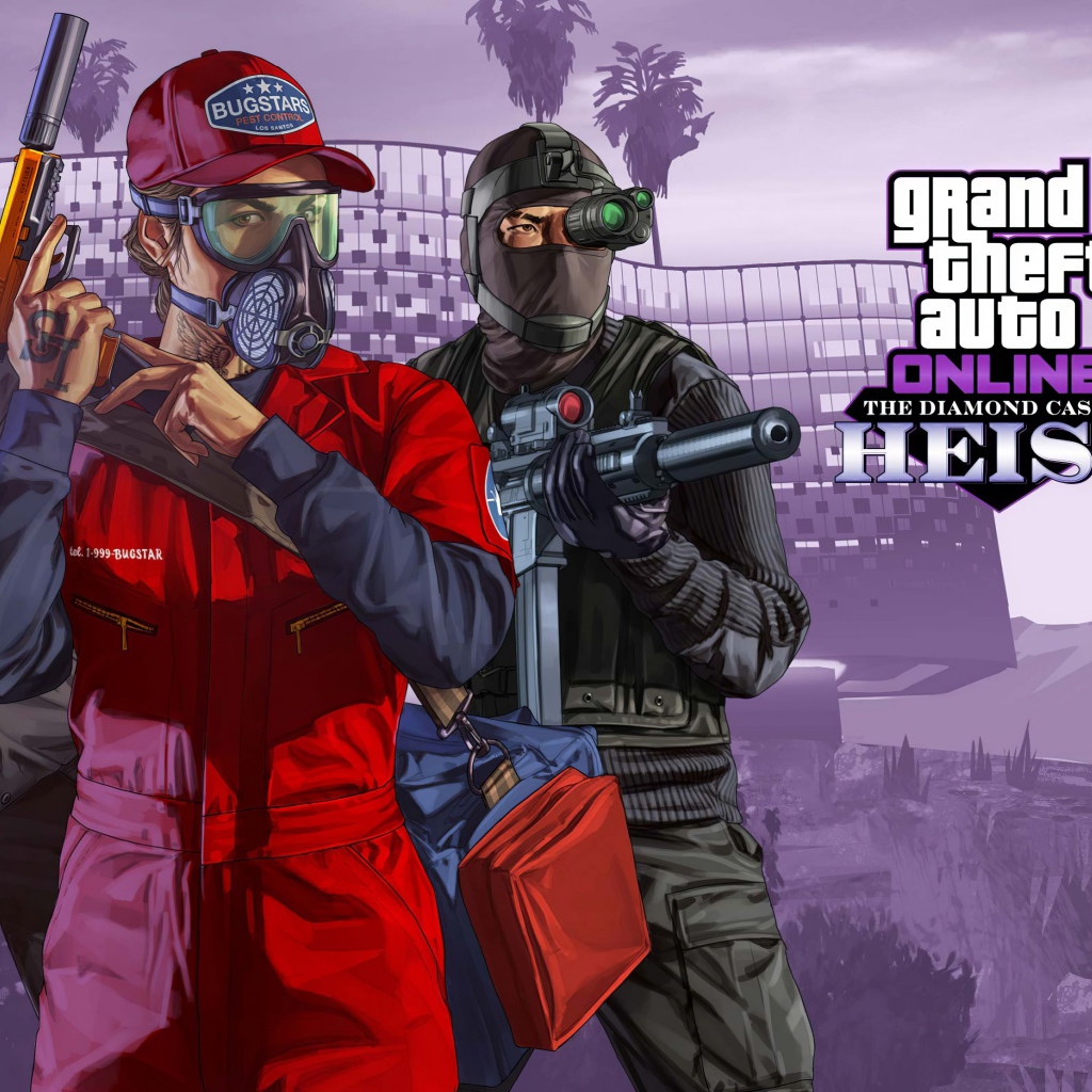 Постер игры GTA Online: The Diamond Casino Heist, 2020