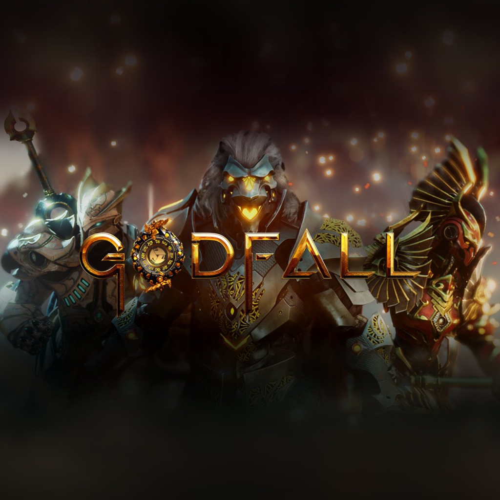 Постер с логотипом компьютерной игры Godfall, 2020