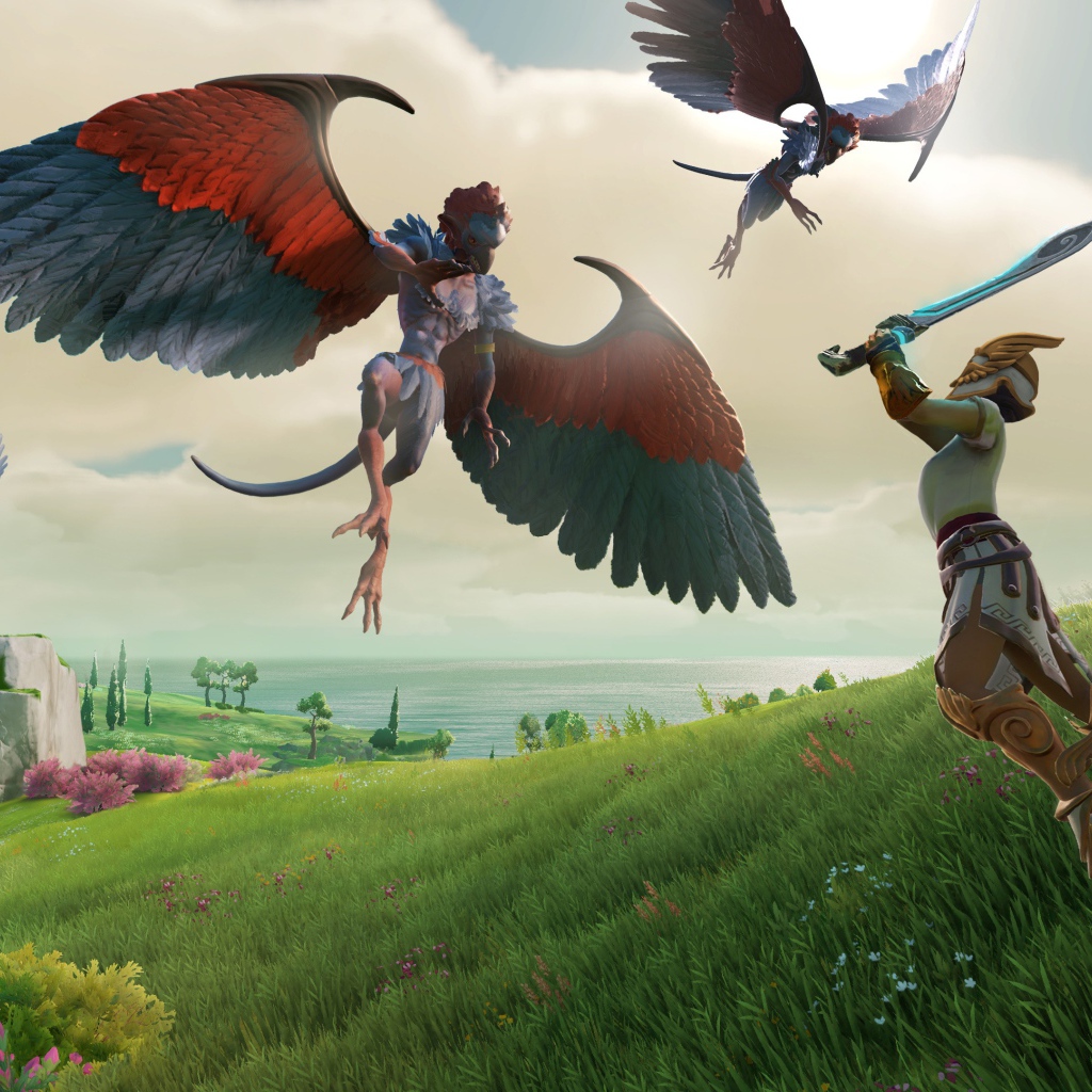 Бой с монстрами компьютерная игра Gods & Monsters, 2020