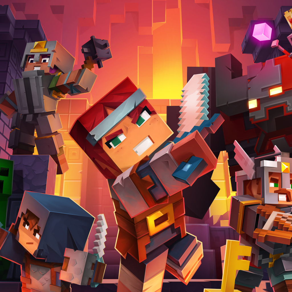 Новая компьютерная игра Minecraft Dungeons, 2020