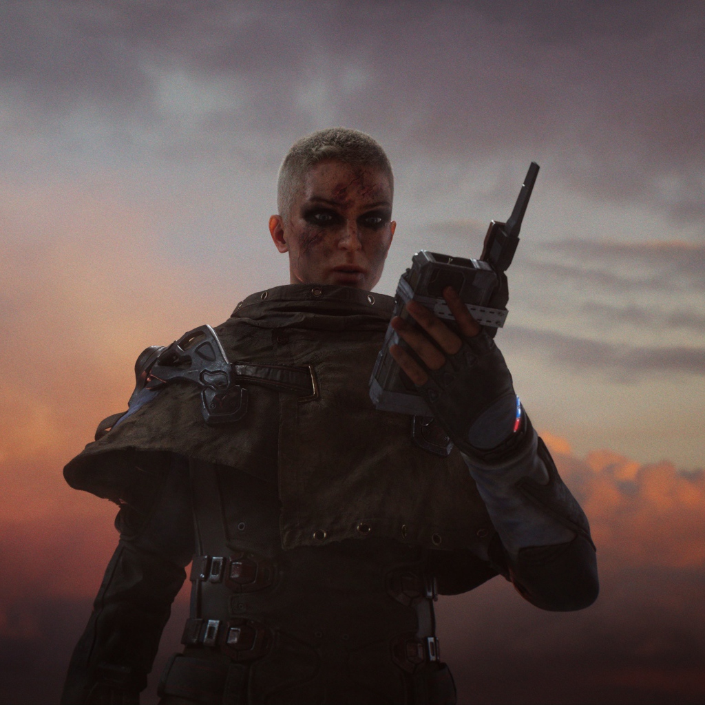 Девушка солдат, персонаж компьютерной игры Outriders, 2020