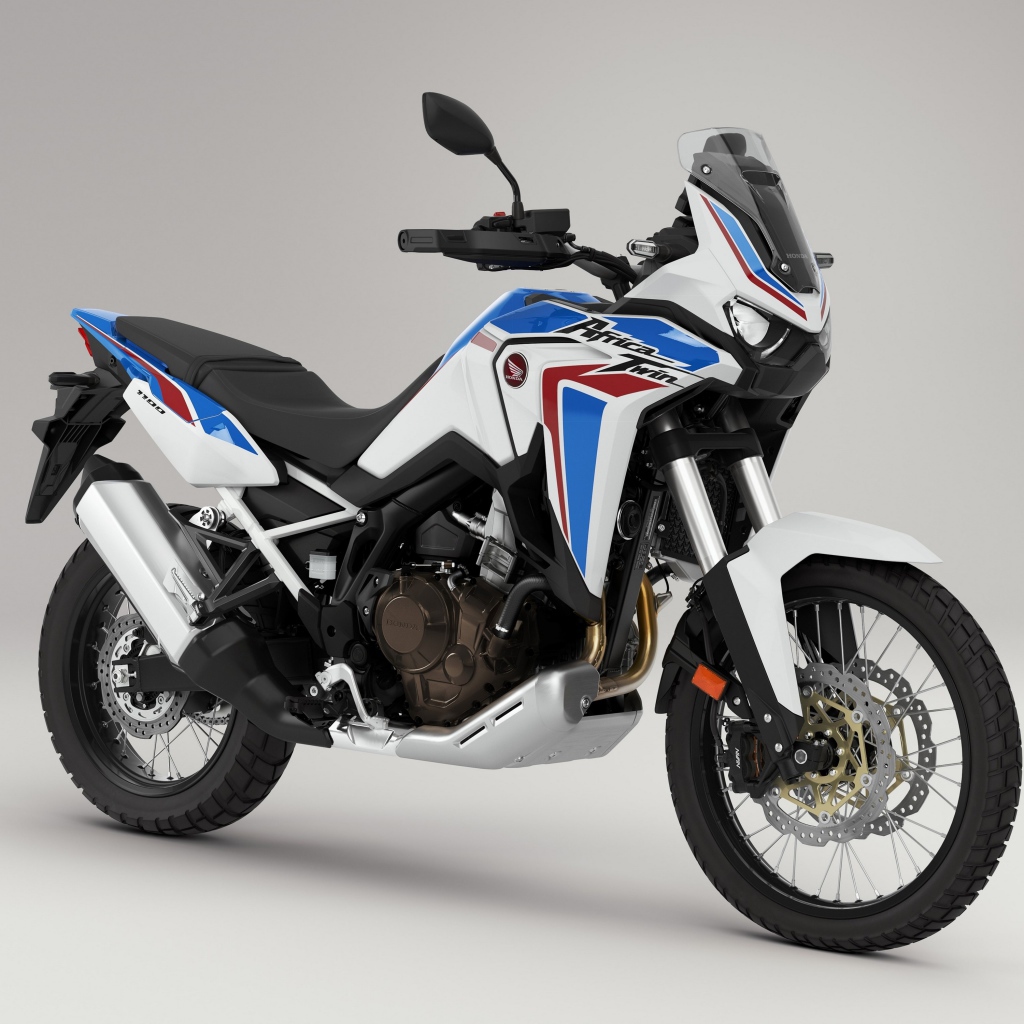 Мотоцикл Honda CRF 1000 D AFRICA TWIN, 2020 года на сером фоне
