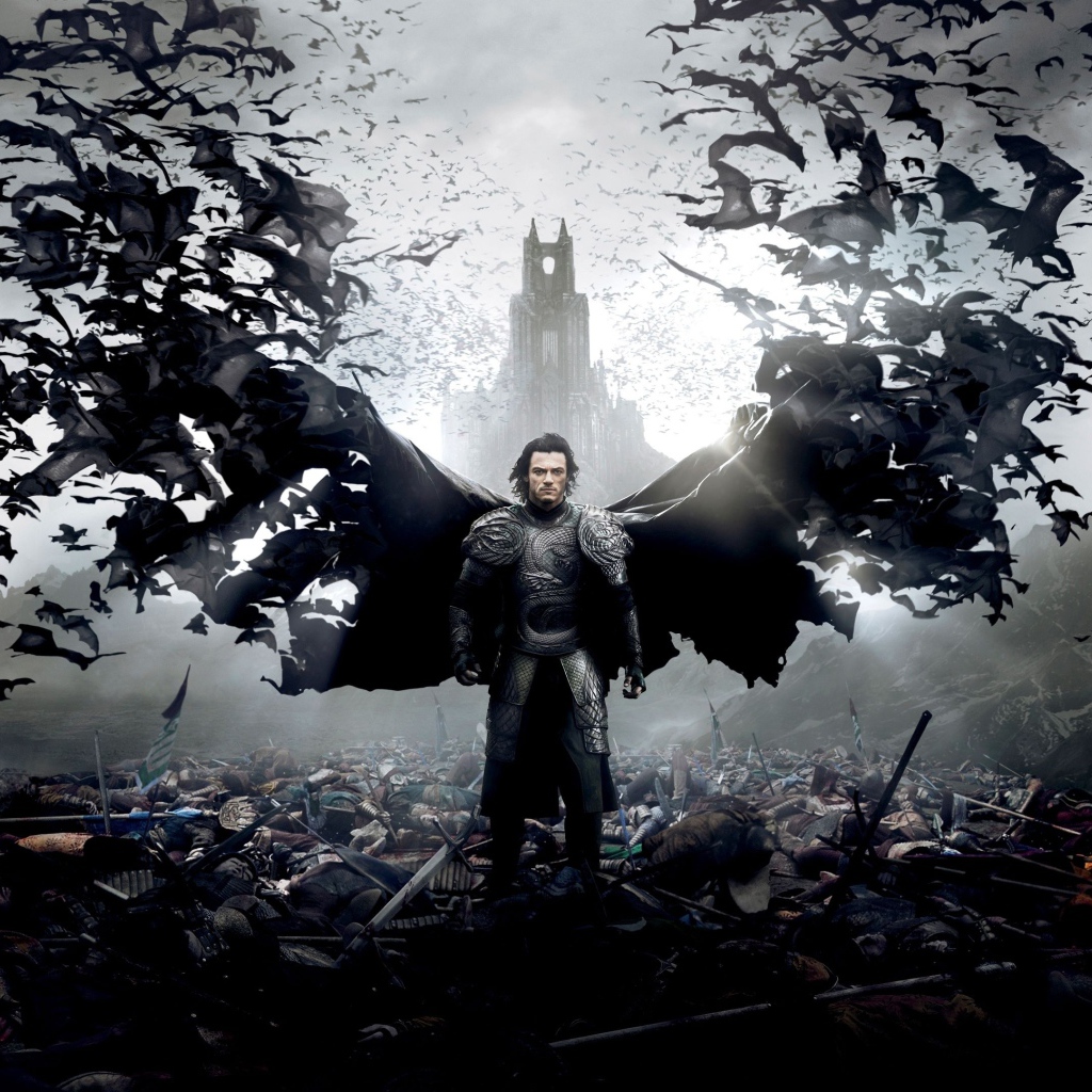 Мужчина Дракула на побоище 