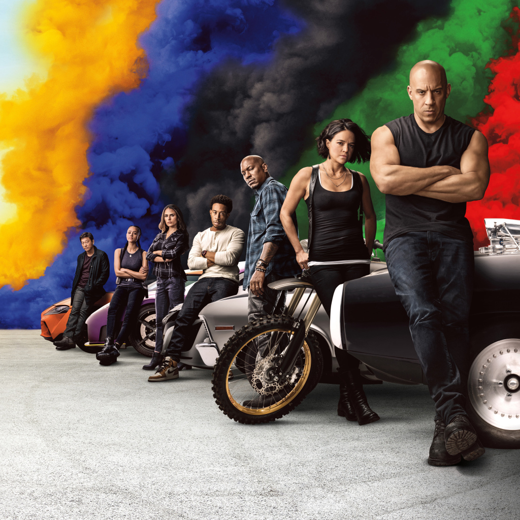Постер с персонажами фильма Форсаж 9, 2020