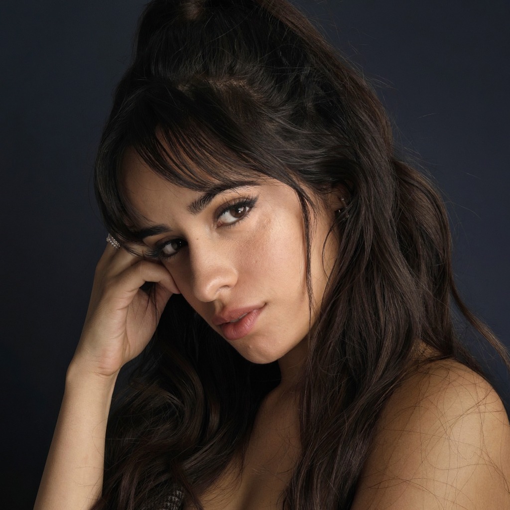 Кареглазая длинноволосая девушка, певица Камила Кабельо