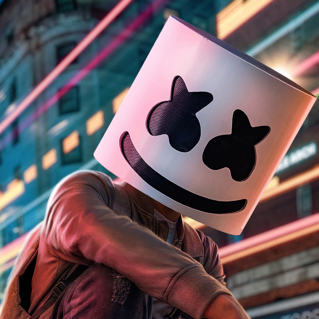 Диджей Маршмеллоу крупным планом