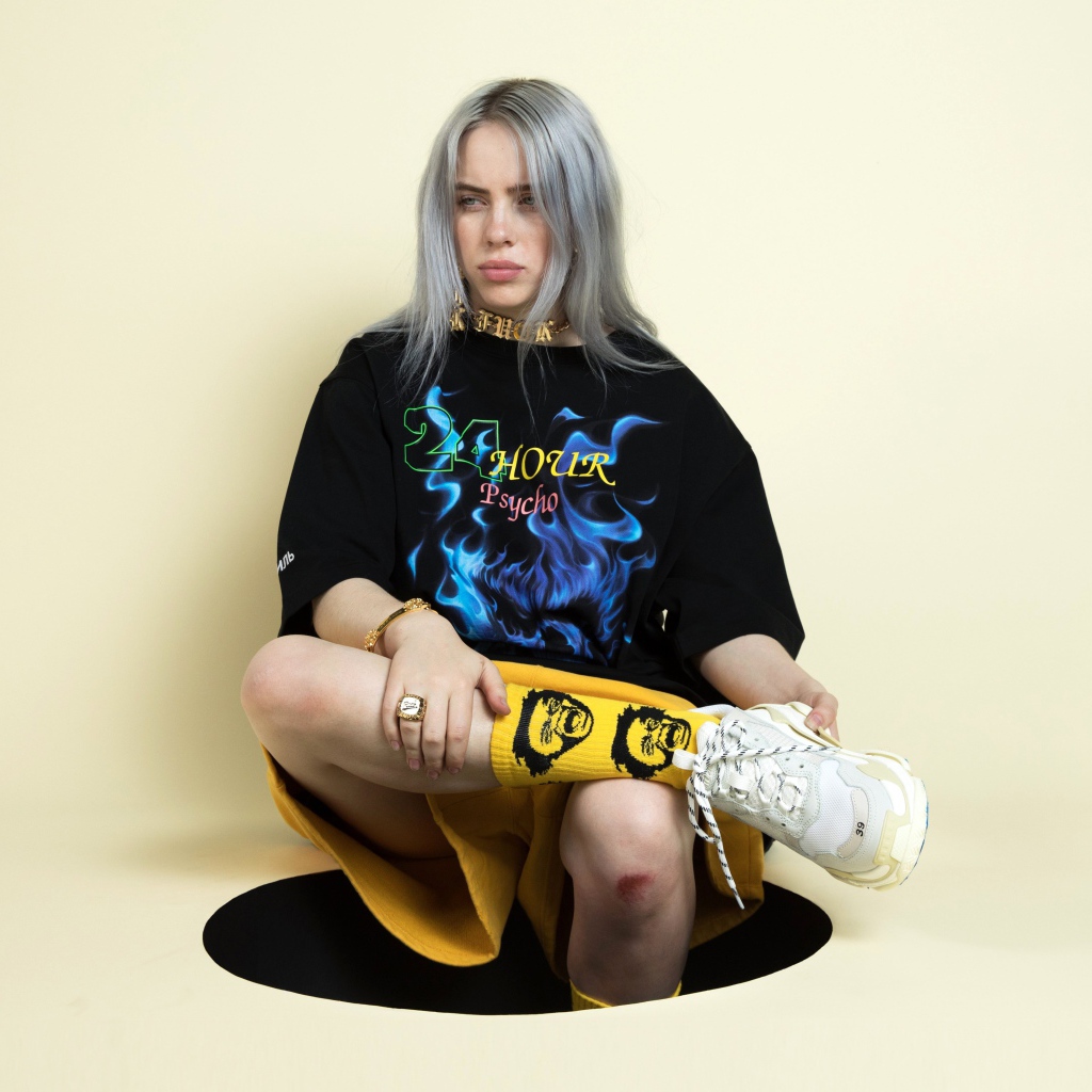 Молодая эпатажная певица Билли Айлиш 