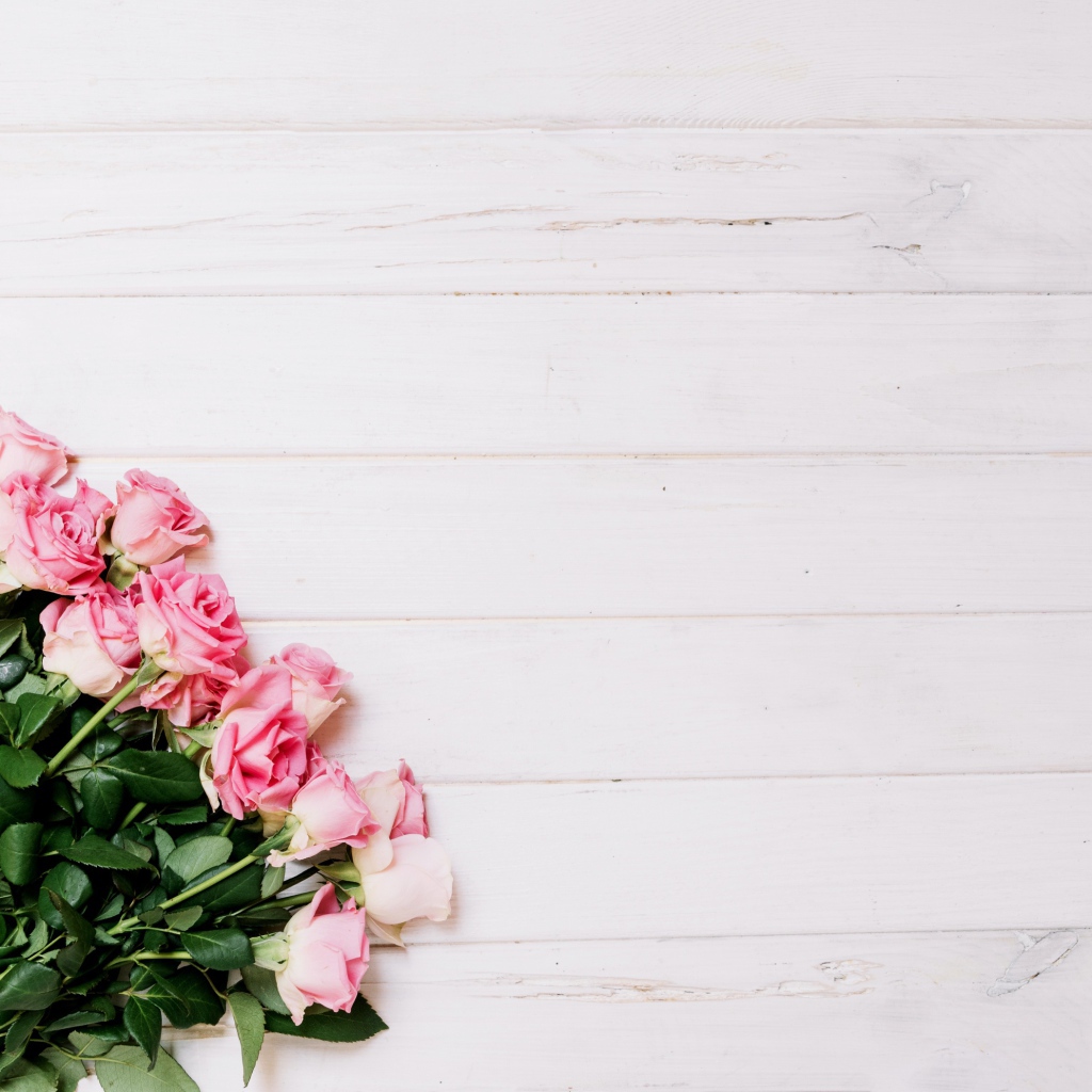 Букет красивых розовых роз на сером фоне 