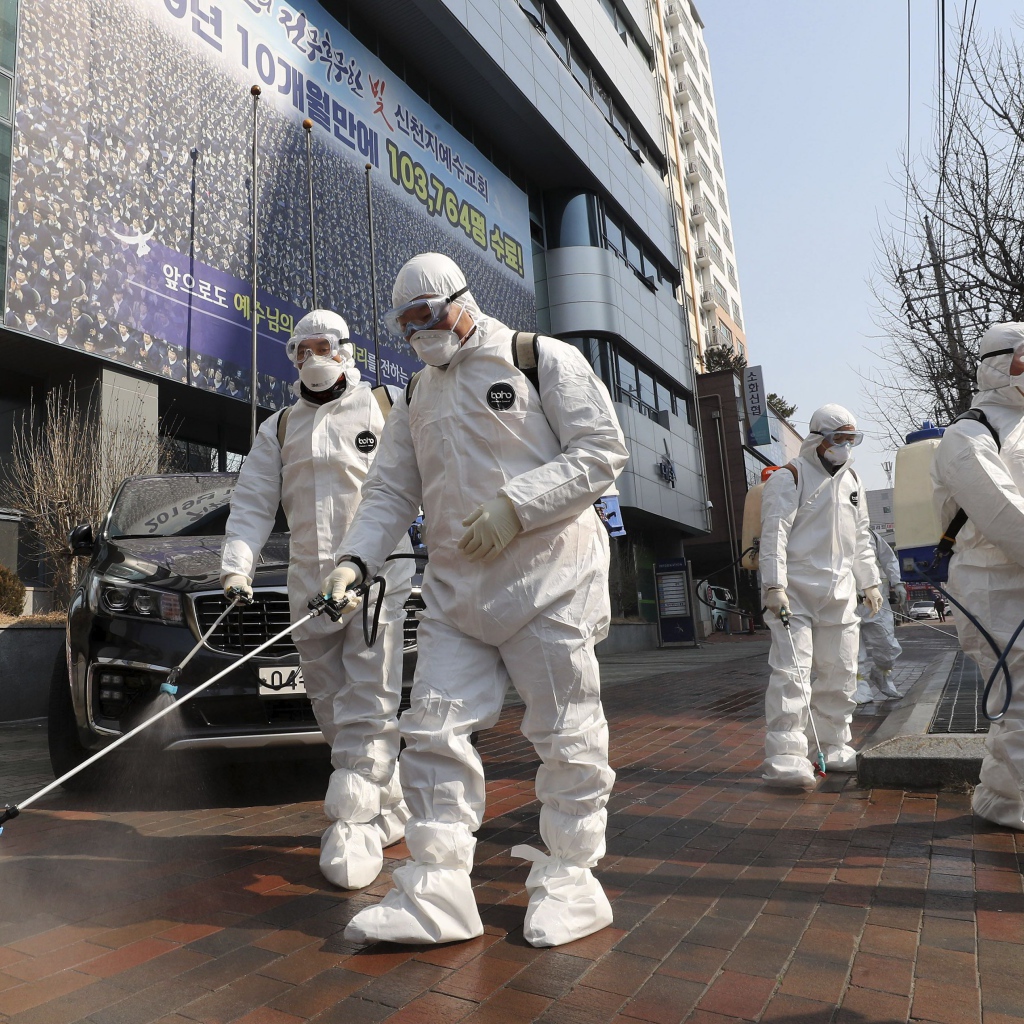 Обработка улиц от бактерий коронавируса