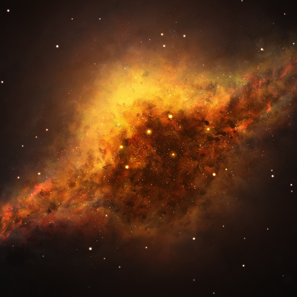 Яркий млечный путь в бескрайнем небе 