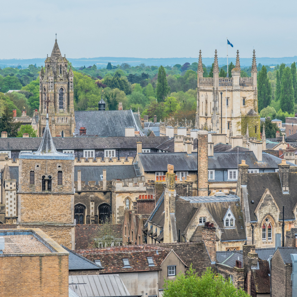 Старинный город в Англии вид сверху 