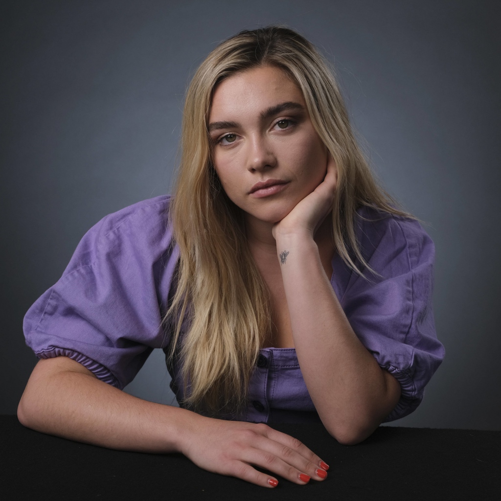 Британска актриса Флоренс Пью с татуировкой на руке