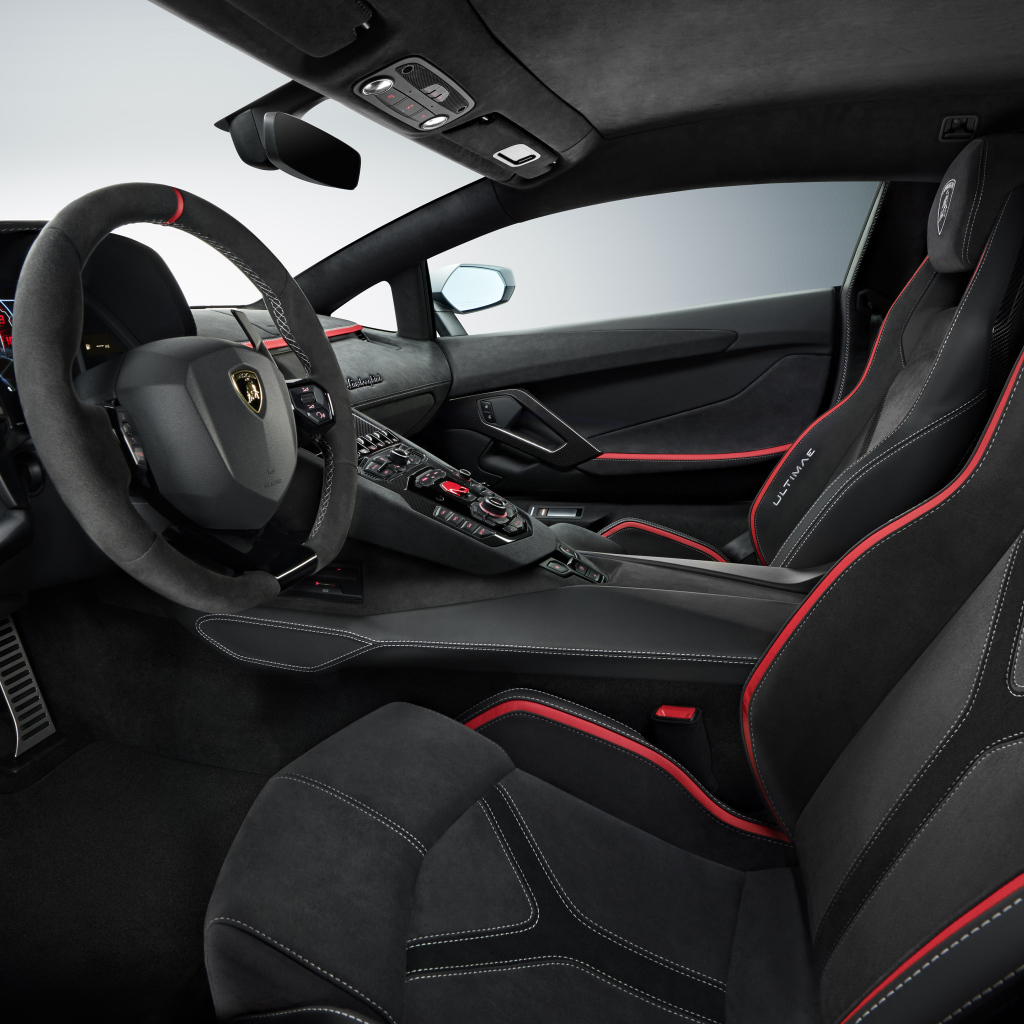 Салон автомобиля Lamborghini Aventador LP 780-4 Ultimate 2021 года