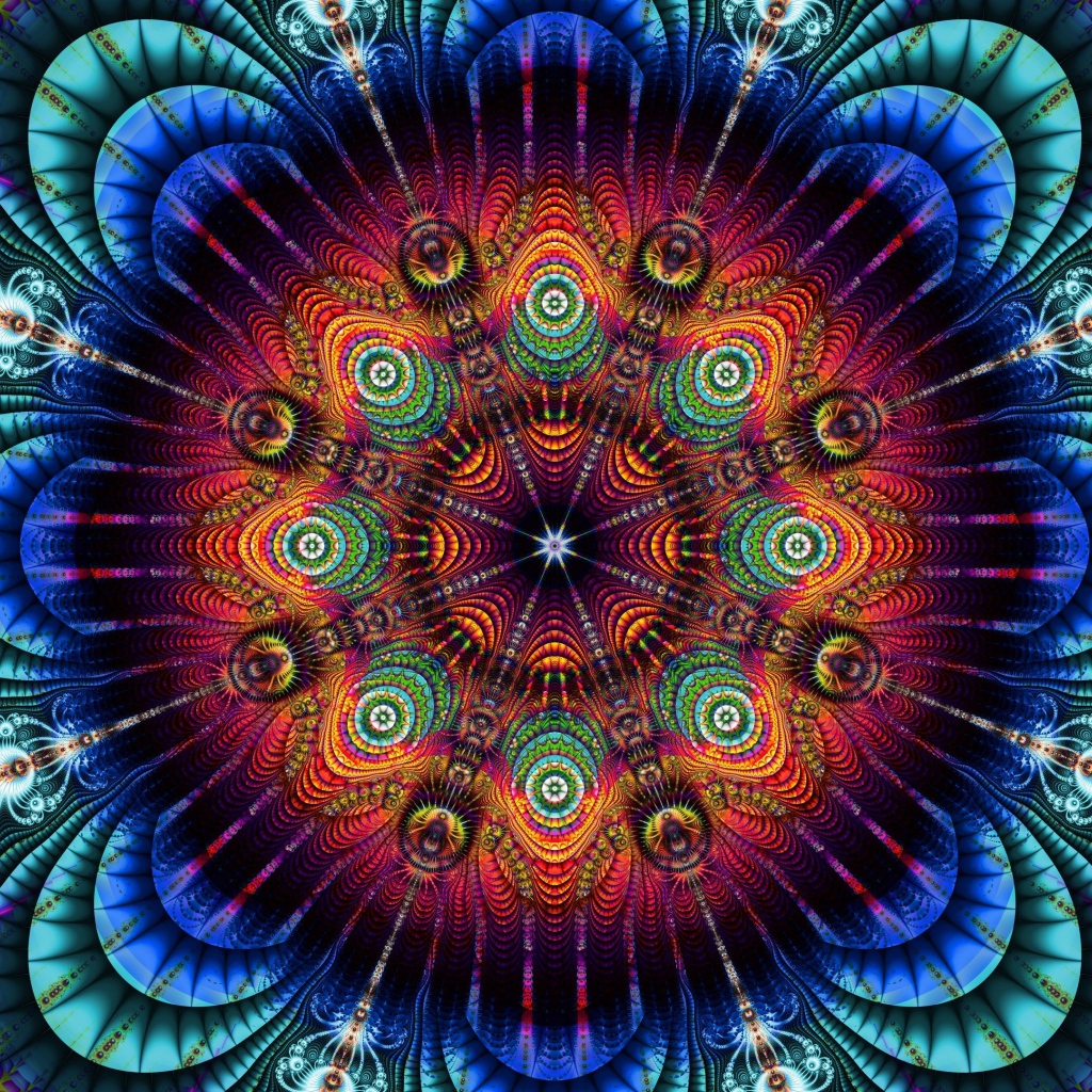 Красивый абстрактный красочный рисунок 