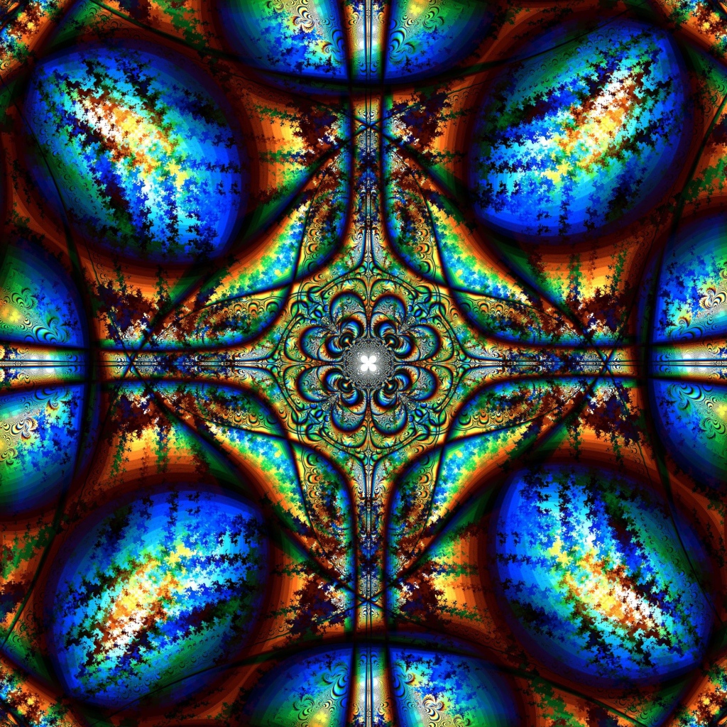 Красивый абстрактный  рисунок с калейдоскопа 