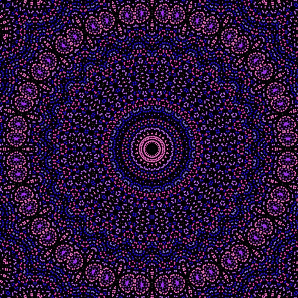 Красивый фиолетовый рисунок мандала
