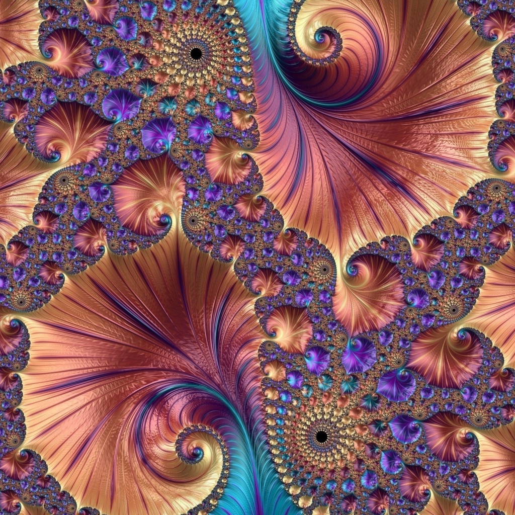 Красивый необычный абстрактный морской рисунок