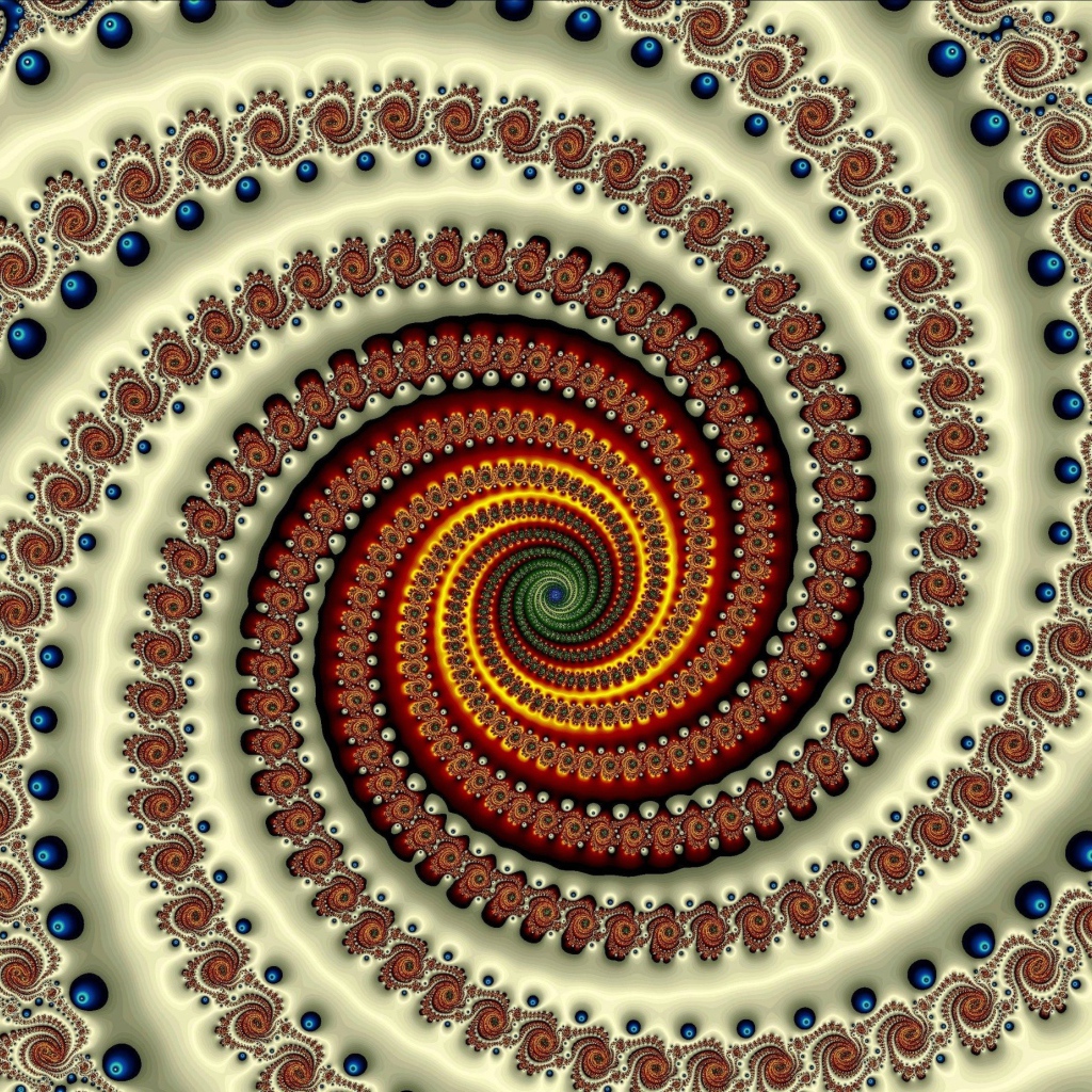 Коричневая градиентная спираль 