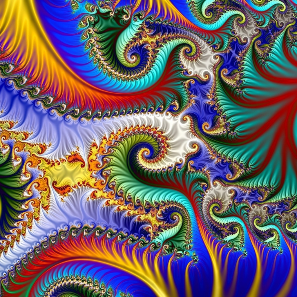 Разноцветная абстрактная спираль 