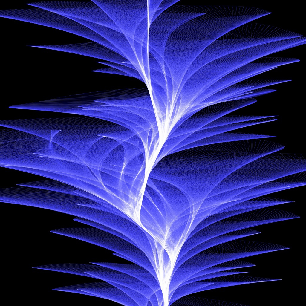 Фиолетовые волны света на черном фоне