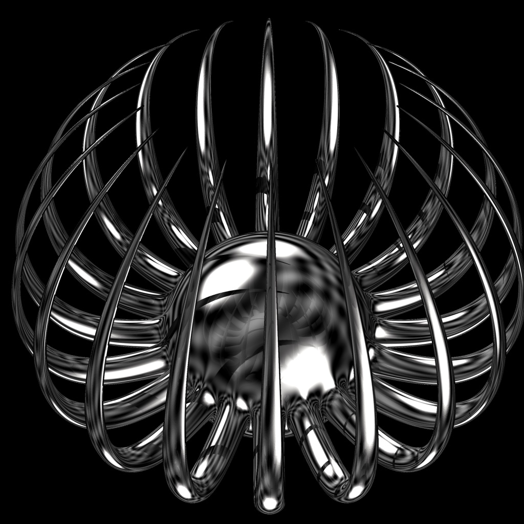 Серебряный цветок с острыми лепестками на черном фоне