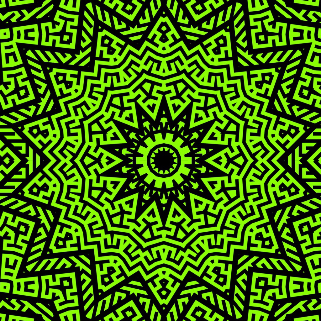 Необычный абстрактный рисунок мандала 