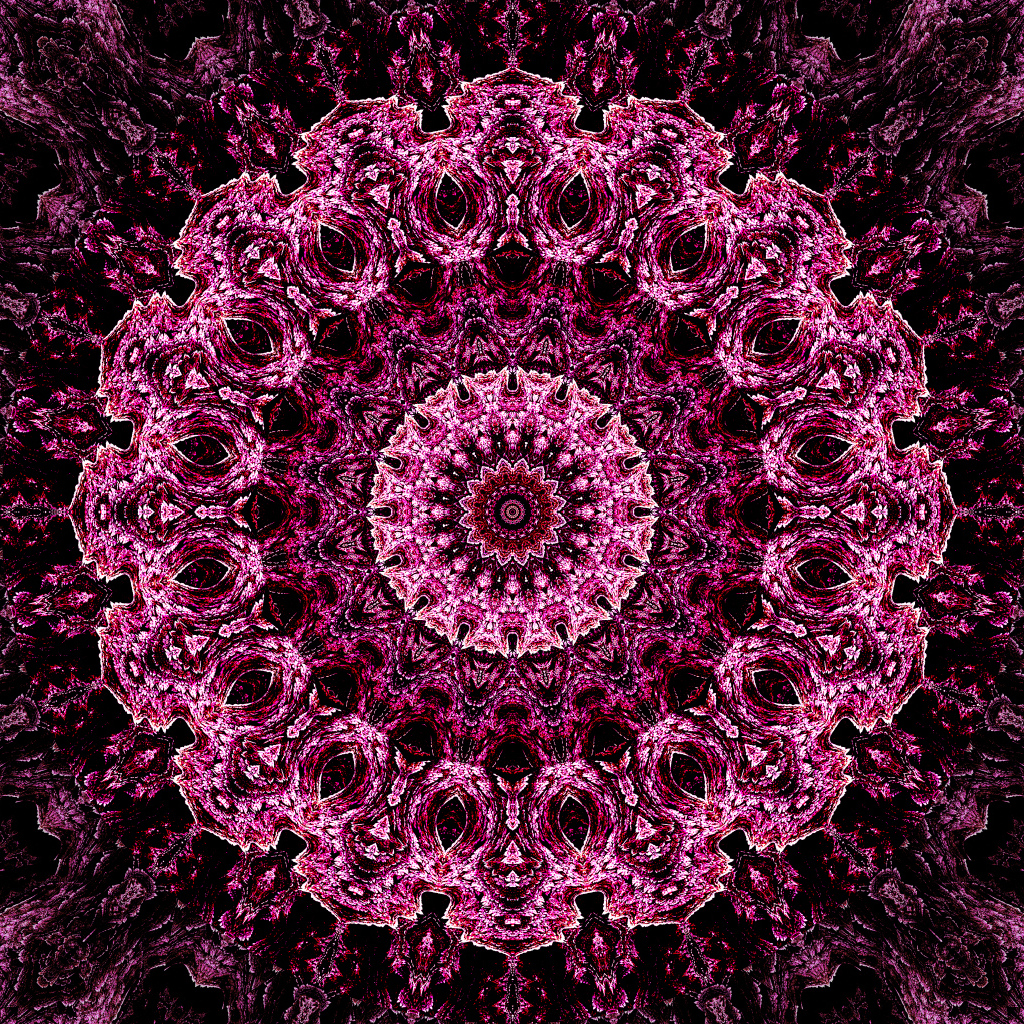 Необычный абстрактный розовый рисунок